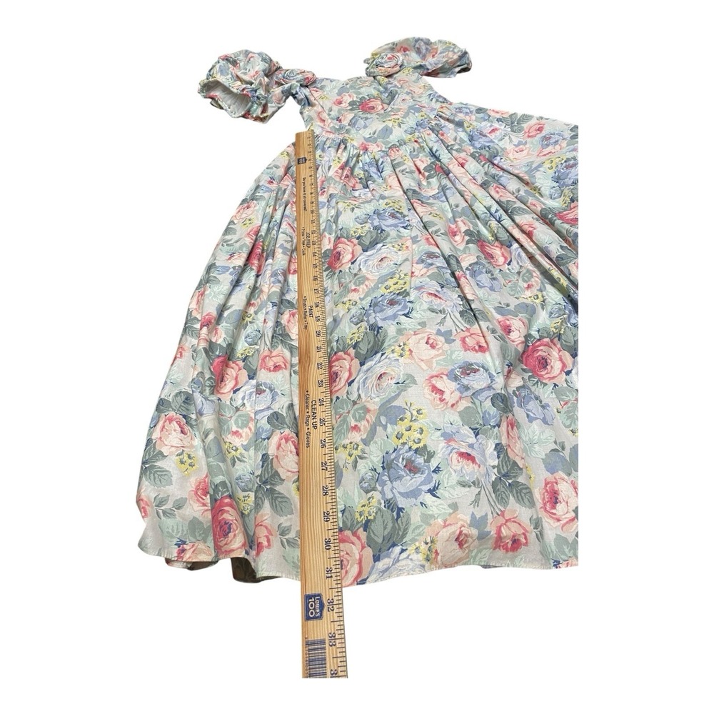 Vintage 80s Jessica McClintock Dress 6 Floral Party Cotton‎ Bow Cottagecore 90s - Picture 14 of 14